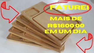 MAIS de $$ 1.80000 $$ em UM dia com a ROUTER CNC fabricando tábua de churrasco #churrasco #cnc