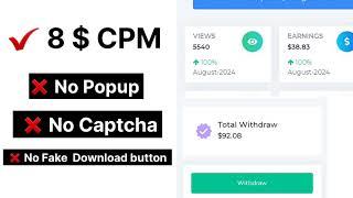 High cpm url shortener without captcha  Best url shortener earn money 2024 link shortener website