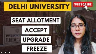 Seat Allotment explained  Accept freeze and Upgrade  WalkInWithArpi