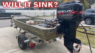 Running a 200 HP outboard on small 14 ft Jon Boat