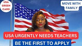 TEACHING JOBS IN USA FOR INTERNATIONAL APPLICANTSAPPLY NOWFREE VISA SPONSORSHIP