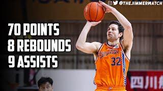 Jimmer Fredette 70 Points  Shanghai Sharks vs Sichuan Blue Whales 12421