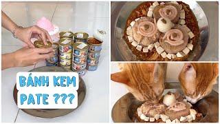 Bày đặt làm bánh kem pate cho mèo và cái kết 