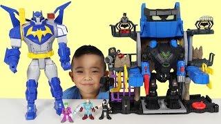 Robo Batcave Playset Kids  Playing With Batman Robin Joker CKN