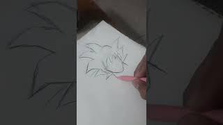 Drawing Goku with scratch#shorts #dbs