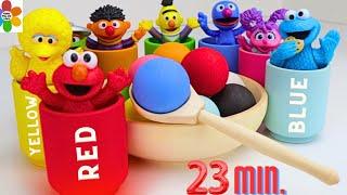 Best Sesame Street Fun Learning video for Toddlers  Elmo and Cookie Monster Compilation Video