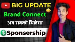 BIG Update Ab sabko milega Sponsership  YouTube Khud dega Sponsership 