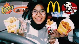 FOOD BATTLE 1  FRIES FROM MCD KFC  A&W AND TEXAS