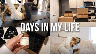 VLOG feeling in a rut laser hair removal a lot of unboxing + Brody got hurt 