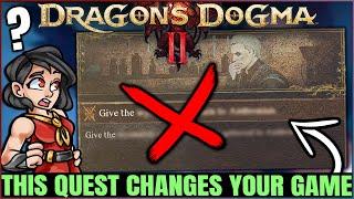 Dragons Dogma 2 - WARNING Dont Do THIS Quest - Main Story Point of No Return Guide & More