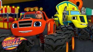 Blaze and Zegs Super SMASH Race w Crusher  Blaze and the Monster Machines