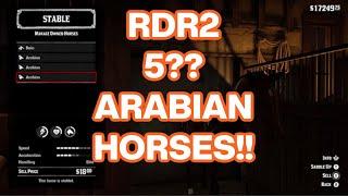 RDR2 ALL 5 ARABIAN HORSE LOCATIONS