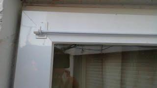 Fácil y rápido colocar soportes para de barra cortina en una puerta de aluminio por el exterior.