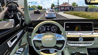 Euro Truck Simulator 2 - KIA K9 2022 Steering Wheel Gameplay
