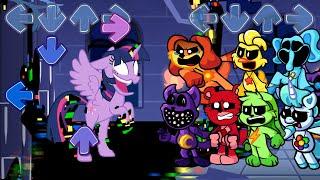 FNF Smiling Critters ALL Vs Corrupted Twilight Sparkle Sings Dusk Till Dawn - Friday Night Funkin