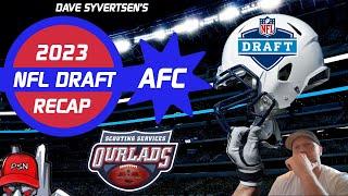 NFL Draft Recap 2023 - For analysis on all 16 AFC teams includes depth chart updates and more
