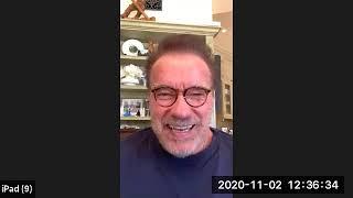 Arnold Schwarzenegger Calls into Maricopa County Arizona to Award a Polling Place Grant