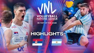  SRB vs.  ARG - Highlights  Week 2  Mens VNL 2024