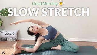 12 Min. Daily Morning Stretch for Fresh Start No Talking  뻣뻣한 몸도 유연해지는 매일 아침 12분 스트레칭