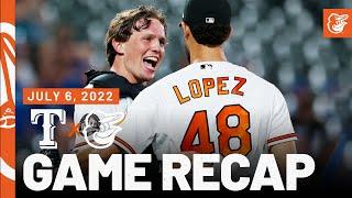 Rangers vs. Orioles Game Recap 7622  Baltimore Orioles