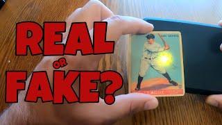 LIGHT Test To Spot Fake Vintage Cards in SECONDS