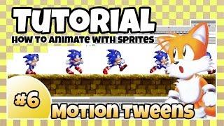 Ep 6 Creating Motion Tweens  Tutorial Animating sprites