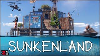 WATERWORLD Survival WITH Evil Zombie People ? Sunkenland E1