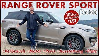 Range Rover Sport D350 - 4 x 100 km Verbrauch Test - Meine Probefahrt auf der Autobahn  Review 2023
