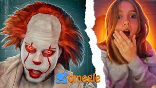 Pennywise makes a kid cry on Omegle