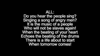 Do You Hear the People Sing? + reprise Lyrics