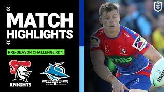 NRL Pre-Season 2023  Newcastle Knights v Cronulla Sharks  Match Highlights