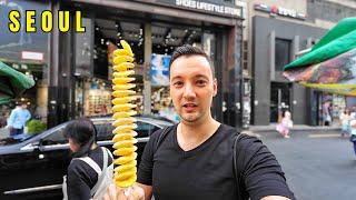 1st Time Eating Korean Street Food In Seoul 