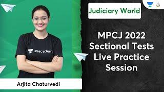 MPCJ 2022 Sectional Tests Live Practice Session  Judiciary Exams