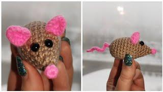 Простая МЫШКА крючком   Mouse crochet 