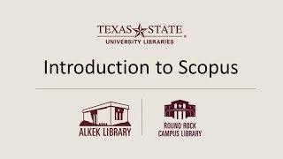 Introduction to Scopus Analyzing and Visualizing Scholarly Research