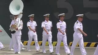 令和5年度練習艦隊出国行事 練習艦隊司令官出国報告 乗艦