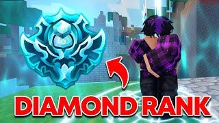 how i got DIAMOND rank in roblox bedwars ranked..