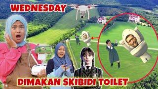 DRONE MENANGKAP WEDNESDAY DIMAKAN SKIBIDI TOILET  CHIKAKU FAMILY