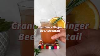 Cranberry Ginger Beer Mocktail #mocktail #mocktailrecipe #nonalcoholic