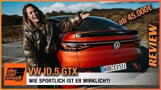 VW ID.5 im Test 2022 Lohnt sich die sportliche GTX Variante?  Fahrbericht  Review  Elektroauto