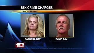 Couple charged with child sex crimes and incest enter not guilty plea request public defenders