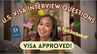 U.S. VISA INTERVIEW QUESTIONS  Tourist VisaB1B2