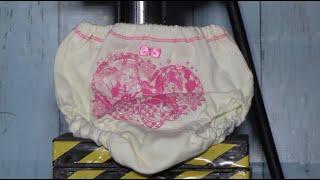 PRECURE UNDERWEAR BETWEEN NAIL BEDS HYDRAULIC PRESS EXPERIMENT