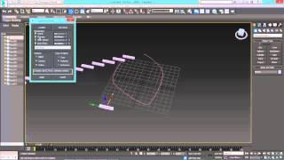 3ds Max для начинающих урок 20  Копирование по пути