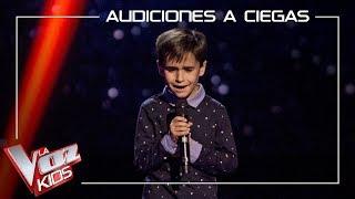 Daniel García canta El patio  Audiciones a ciegas  La Voz Kids Antena 3 2019