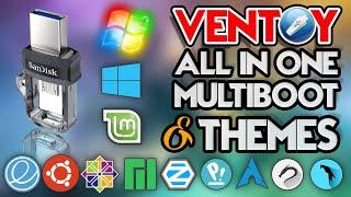 Ventoy USB Multi-boot ISO Installers plus creating your own Themes