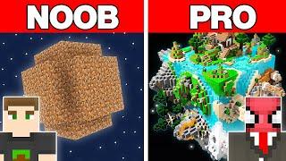 NOOB VS PRO DEVASA GEZEGEN YAPI KAPIŞMASI - Minecraft