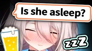 Drunk Botan Falls Asleep During Stream...【Hololive】