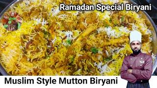 Best Muslim Style Mutton Biryani  Dawat Special Mutton Biryani Recipe  Biryani RecipeEnglish Sub
