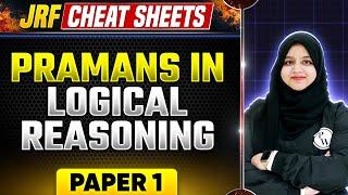 UGC NET Paper 1  Pramans in Logical Reasoning for UGC NET Exam 2024  UGC NET 2024  PW